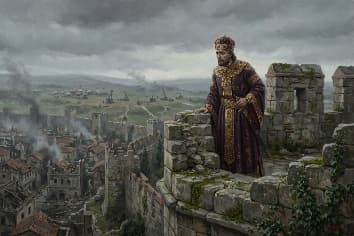Constaninople city walls and Emperor Constantine XI